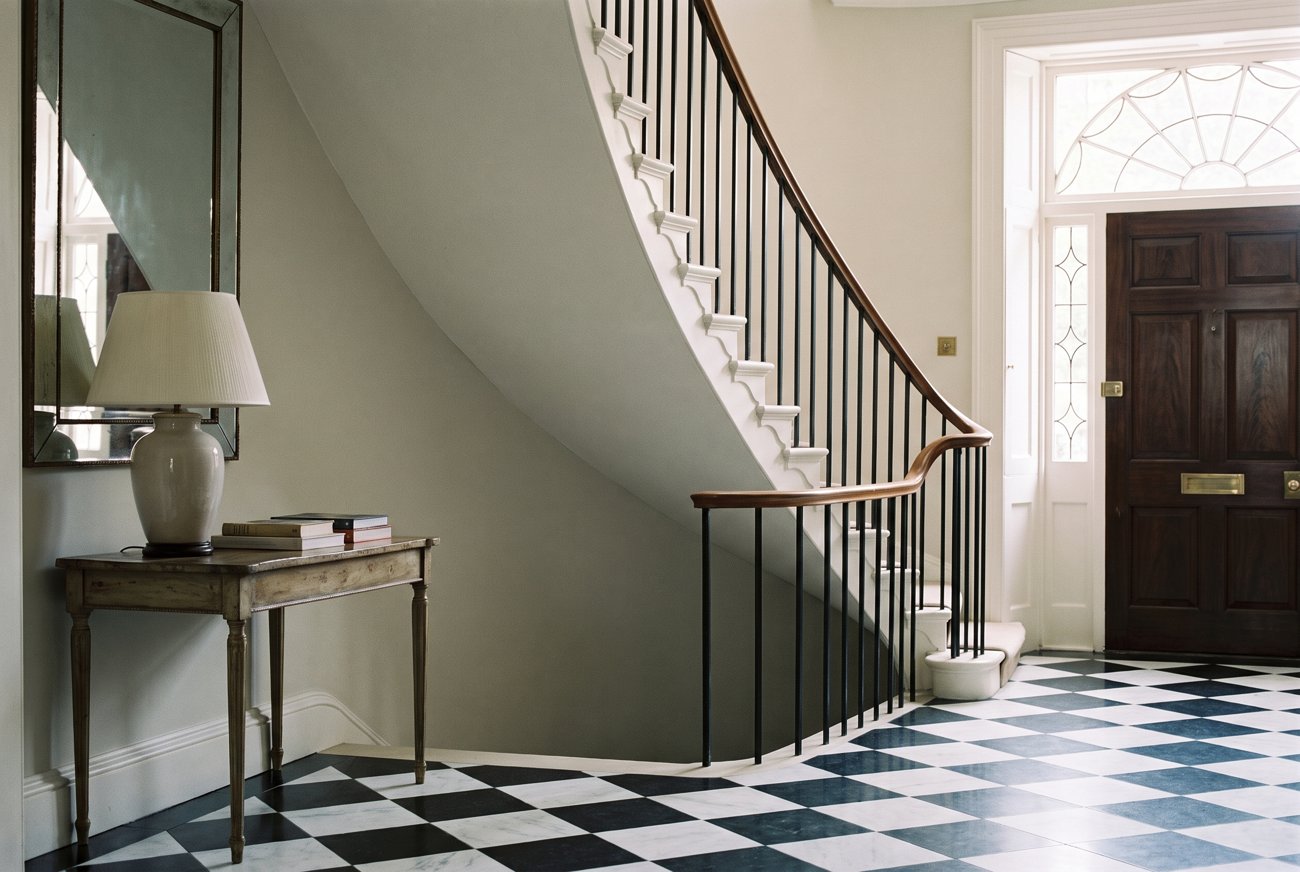 The entrance hall of a prime London townhouse
